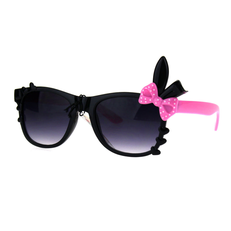 Kids Girls Child Size Bow Bunny Ear Horned Sunglasses