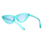 Girls Kid Size Gothic Cat Eye Pimp Color Lens Plastic Sunglasses