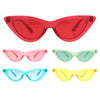 Girls Kid Size Gothic Cat Eye Pimp Color Lens Plastic Sunglasses