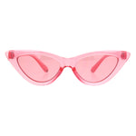 Girls Kid Size Gothic Cat Eye Pimp Color Lens Plastic Sunglasses