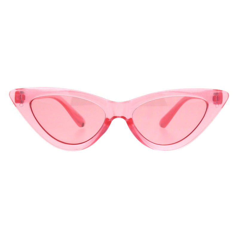 Girls Kid Size Gothic Cat Eye Pimp Color Lens Plastic Sunglasses