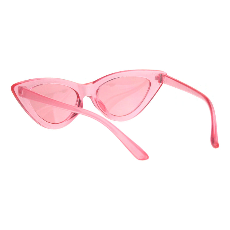 Girls Kid Size Gothic Cat Eye Pimp Color Lens Plastic Sunglasses