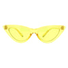 Girls Kid Size Gothic Cat Eye Pimp Color Lens Plastic Sunglasses