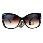 VG Eyewear Diva Jewel Chain Hinge Arm Butterfly Sunglasses