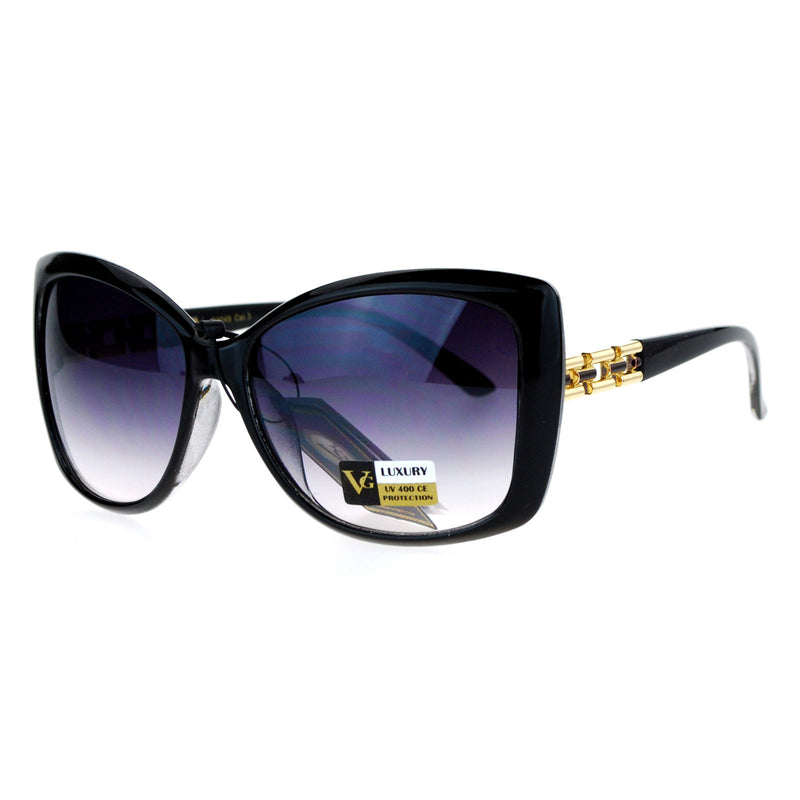 VG Eyewear Diva Jewel Chain Hinge Arm Butterfly Sunglasses